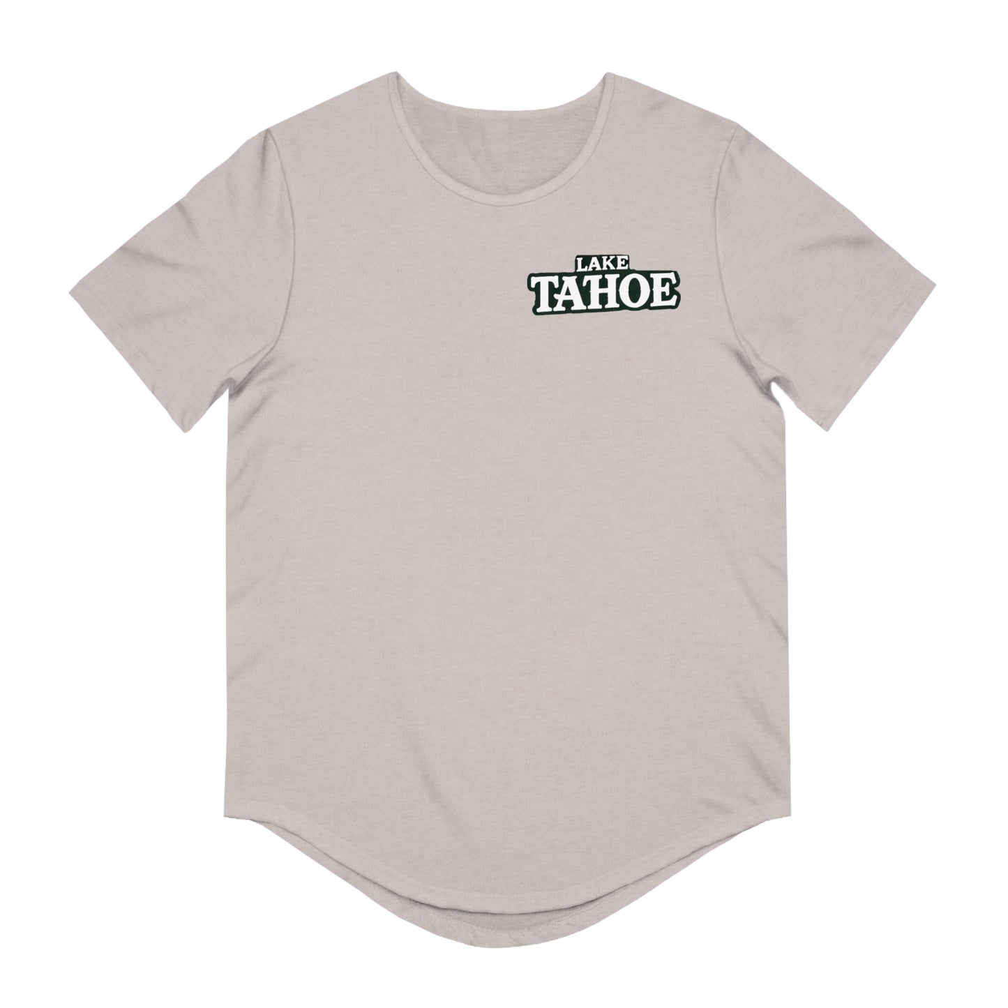 Vintage Lake Tahoe Men's Jersey Curved Hem Tee
