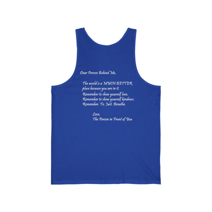 You Are Enough - Mental Health Awareness Unisex Jersey Tank