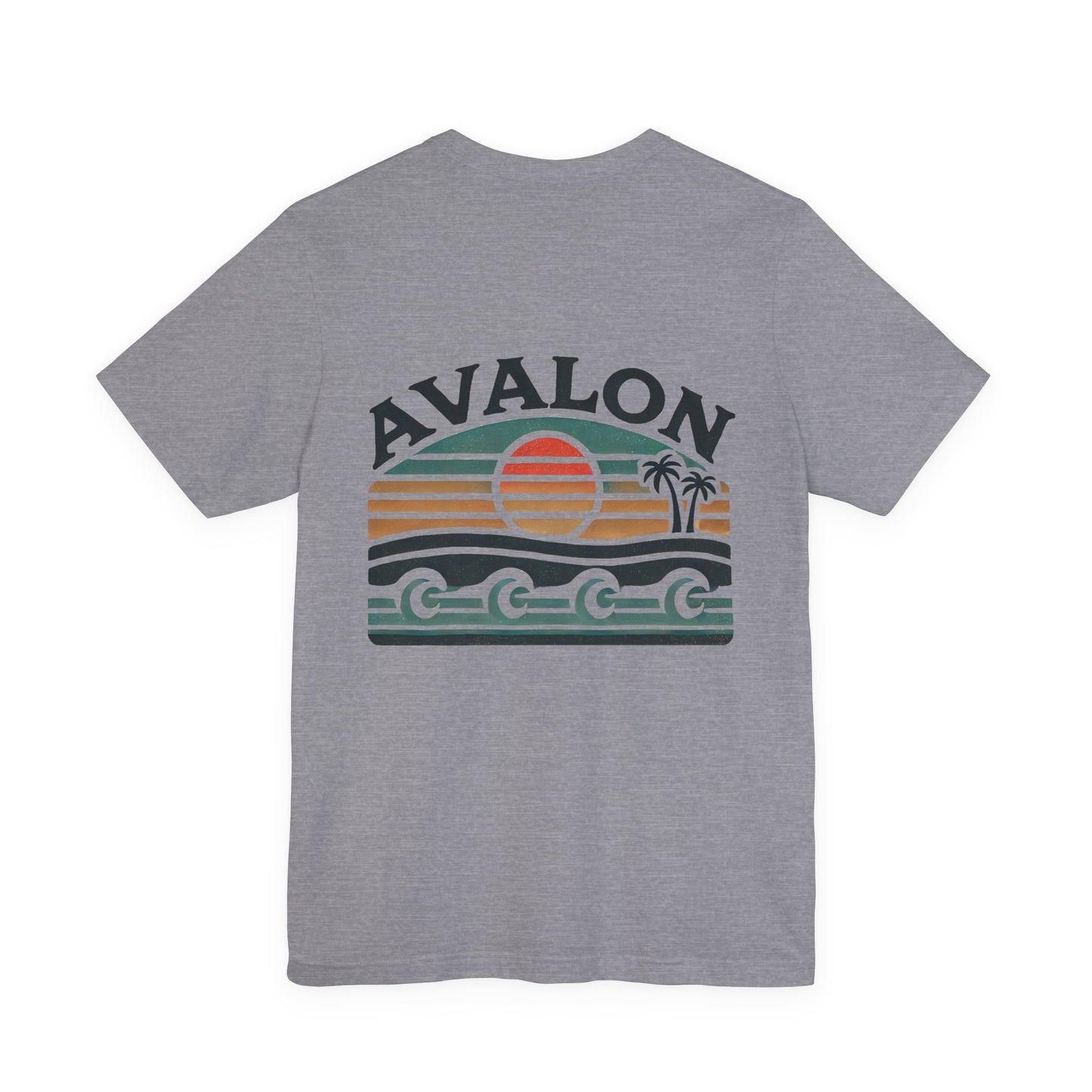 Retro Avalon Sunset Unisex Jersey Tee