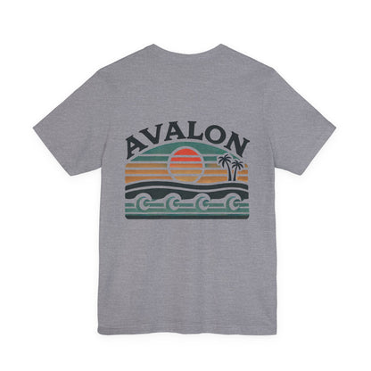 Retro Avalon Sunset Unisex Jersey Tee