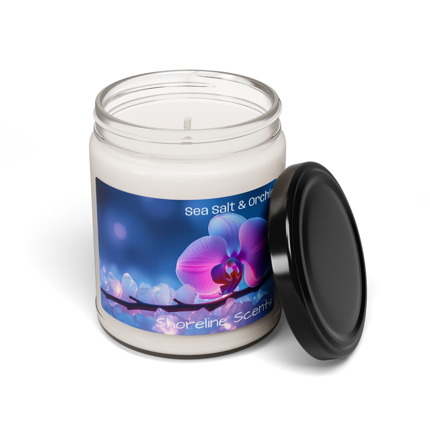 Sea Salt + Orchid Scented Soy Candle