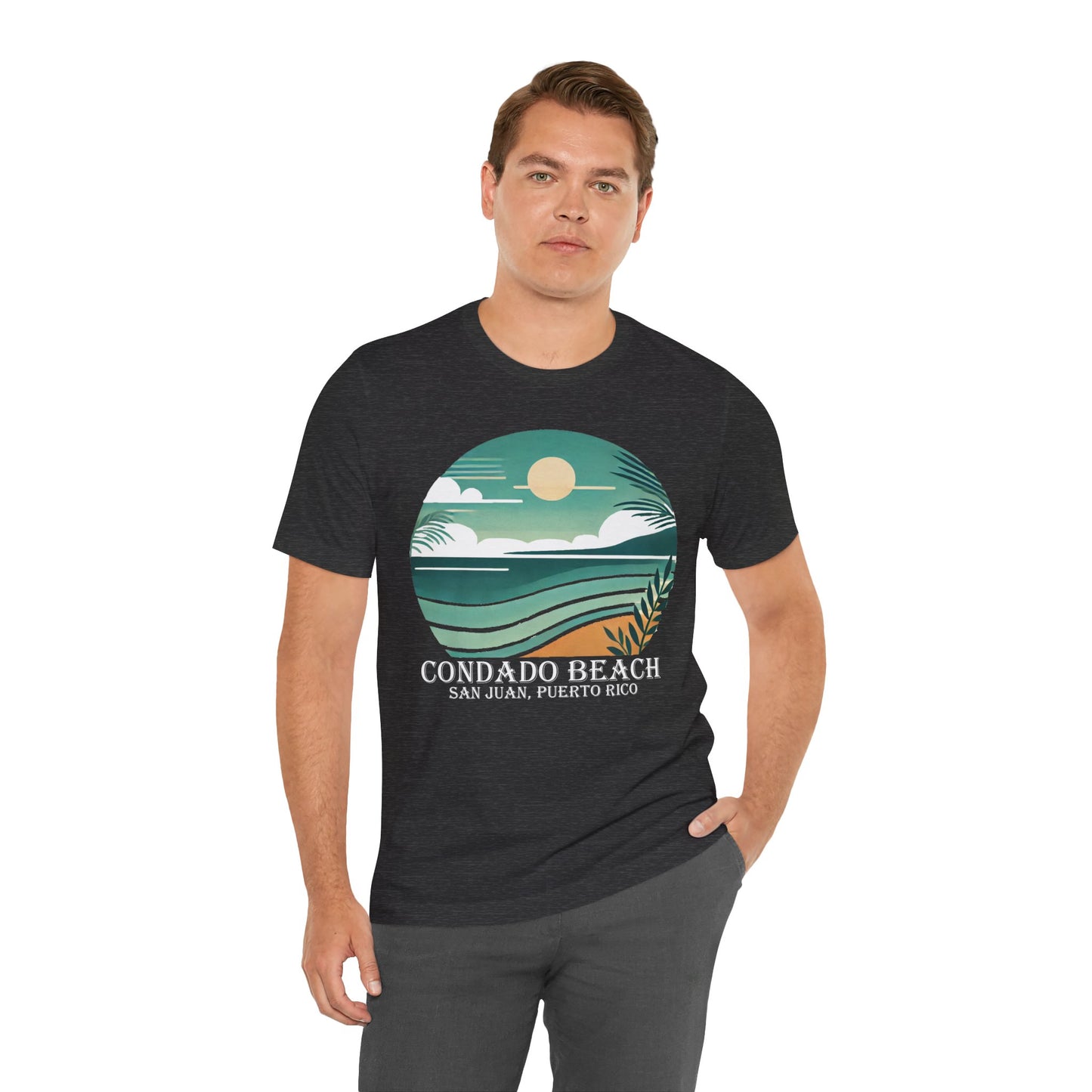 Coastal Vibes Condado Beach Unisex Jersey Short Sleeve Tee