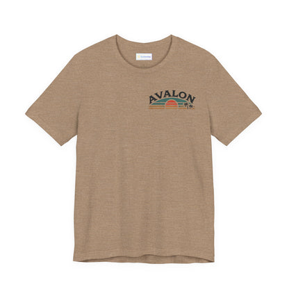 Retro Avalon Sunset Unisex Jersey Tee
