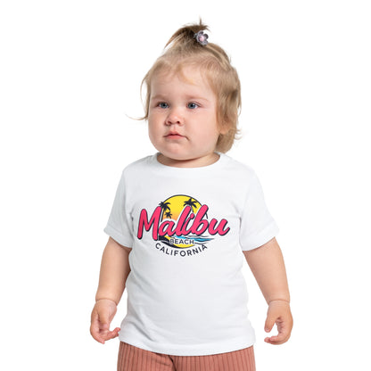 Retro Malibu Unisex Baby Short Sleeve T-Shirt