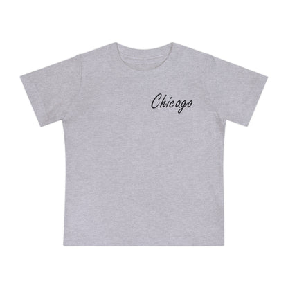 Elegant Chicago Skyline Unisex Baby Short Sleeve T-Shirt
