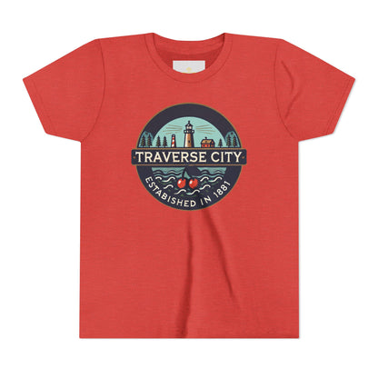 Vintage Traverse City Unisex Youth Short Sleeve Tee