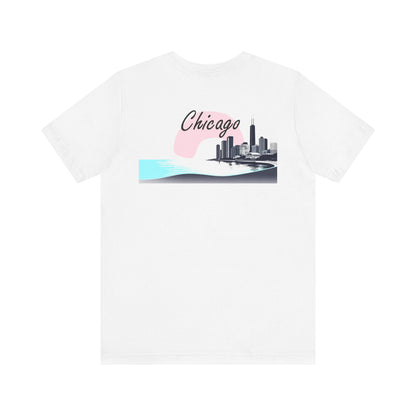 Elegant Chicago Skyline Unisex Jersey Short Sleeve Tee