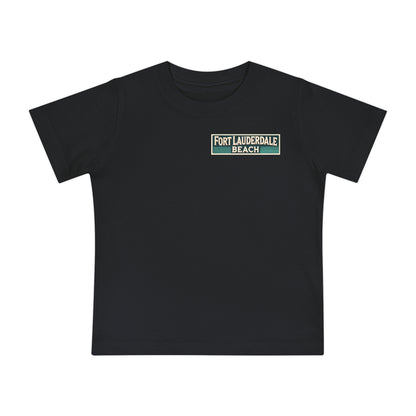 Vintage Fort Lauderdale Unisex Baby Short Sleeve T-Shirt