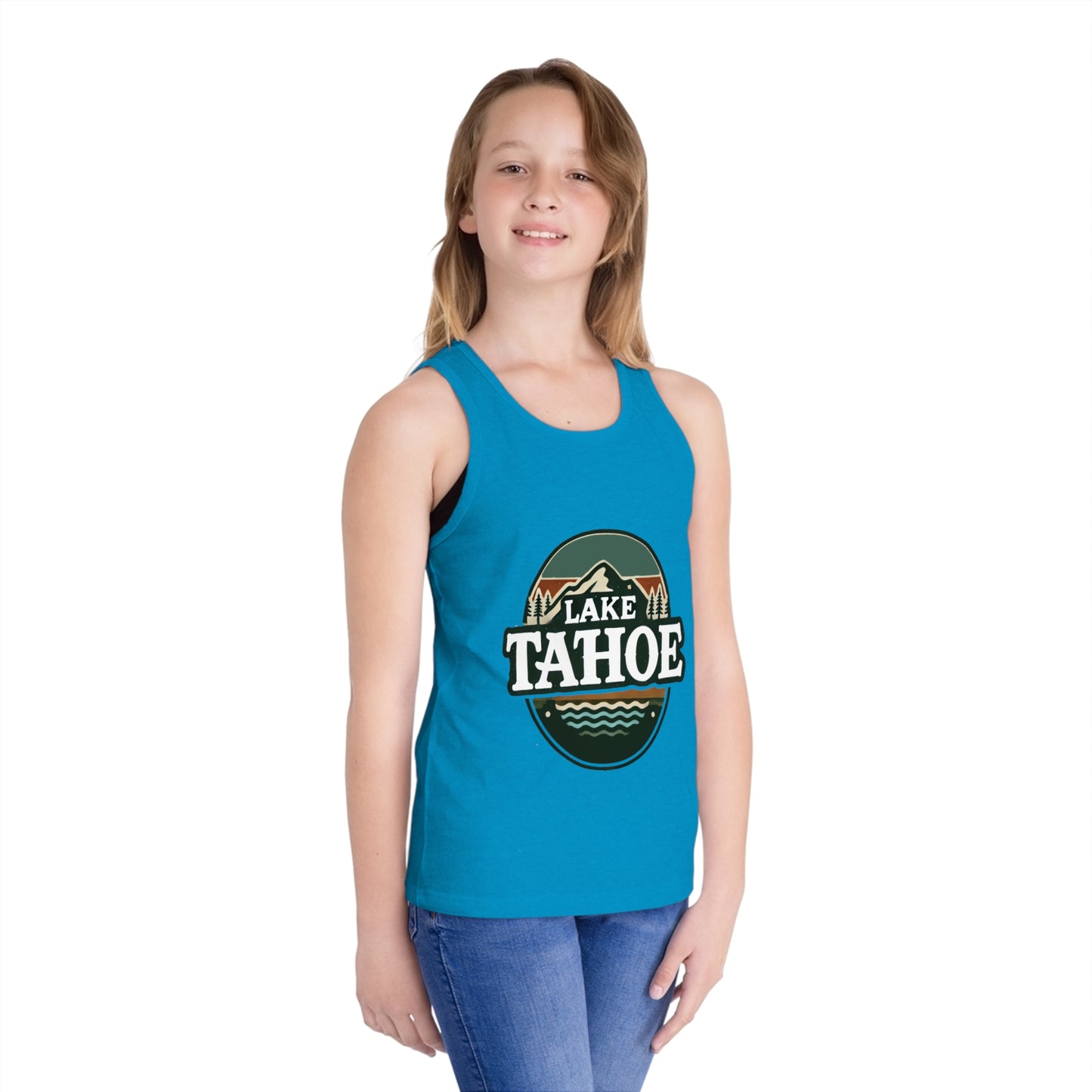 Vintage Lake Tahoe Unisex Kids Jersey Tank Top