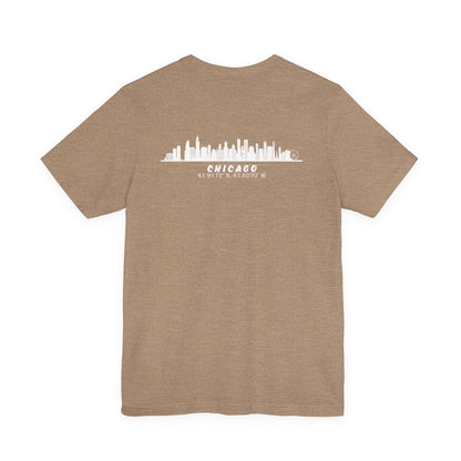 Latitudes Chicago Skyline Unisex Jersey Short Sleeve Tee