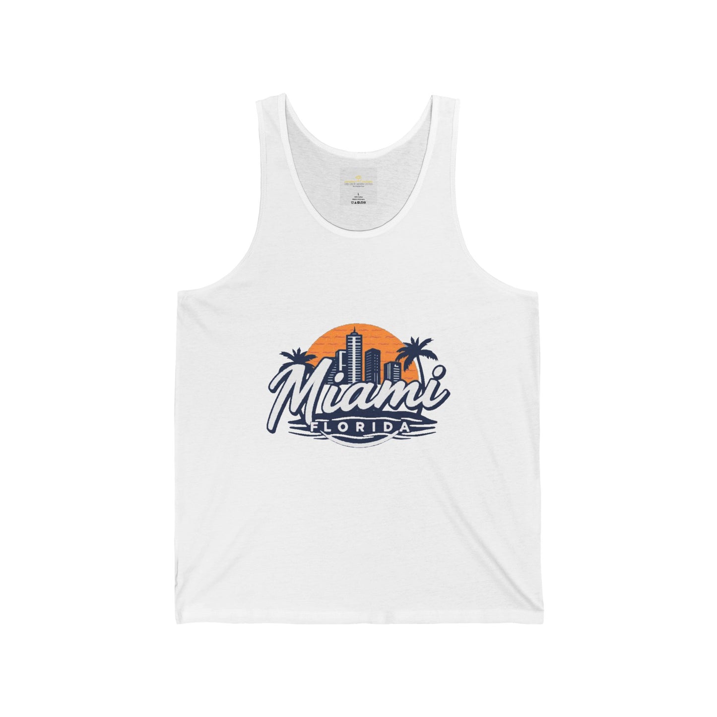 Retro Miami Unisex Jersey Tank