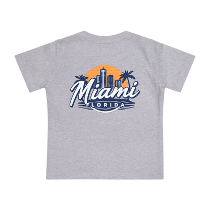 Retro Miami Unisex Baby Short Sleeve T-Shirt