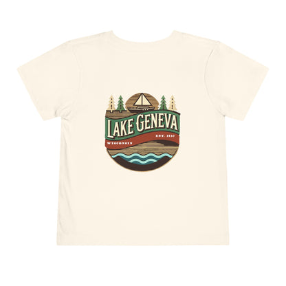 Retro Lake Geneva Unisex Toddler Short Sleeve Tee