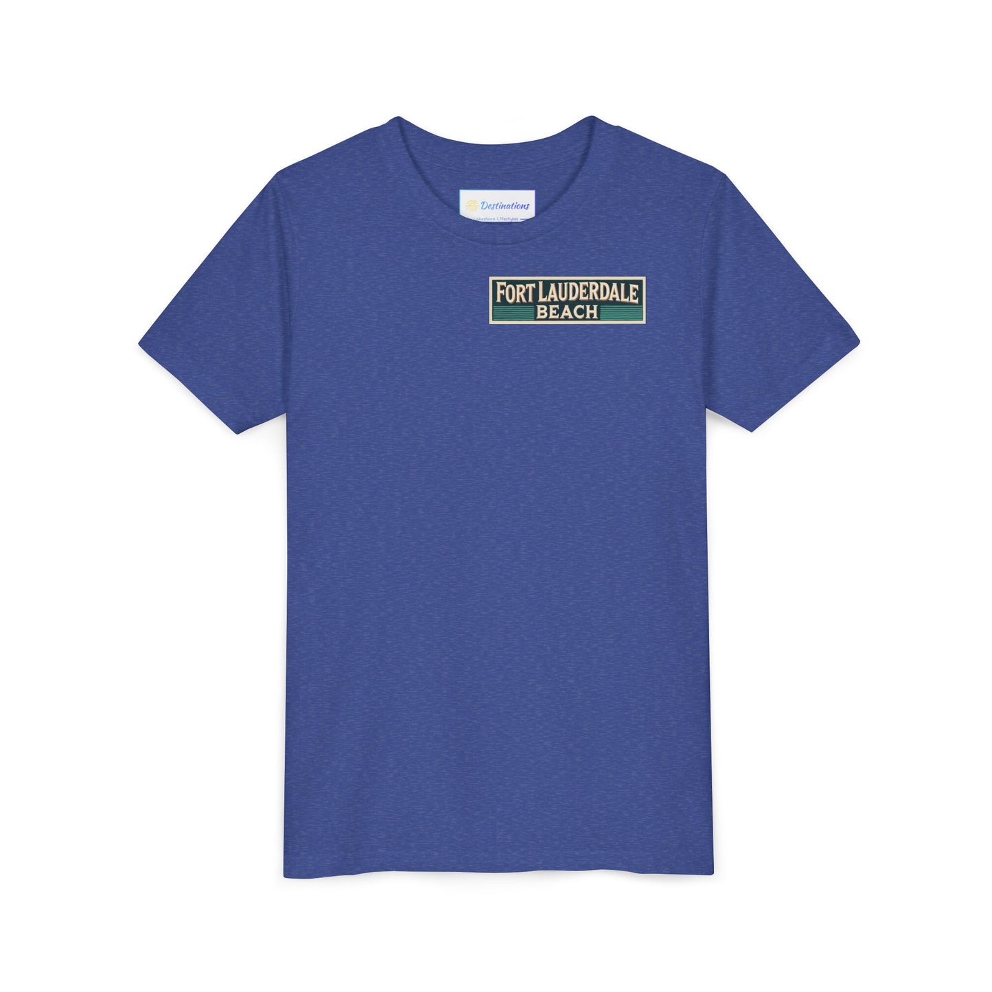 Vintage Fort Lauderdale Unisex Youth Short Sleeve Tee