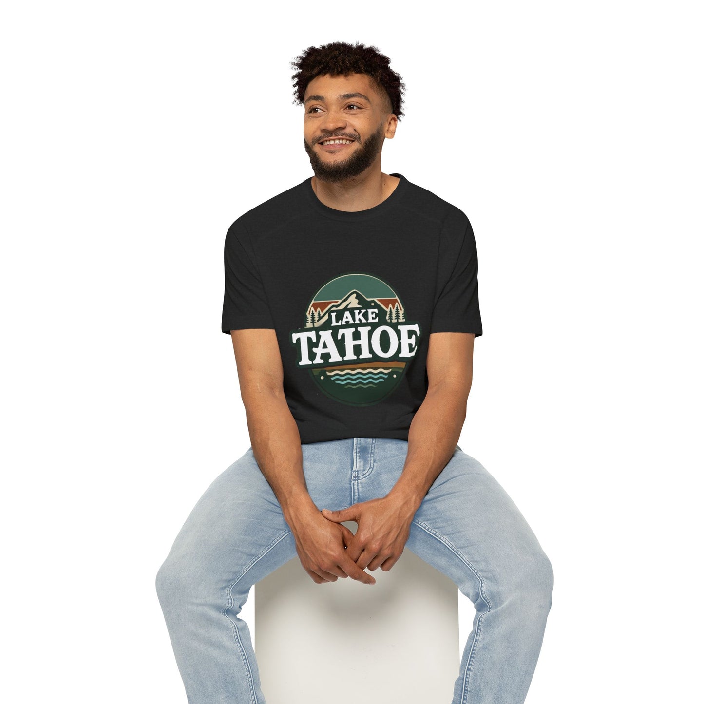 Vintage Lake Tahoe Men's Raglan T-Shirt