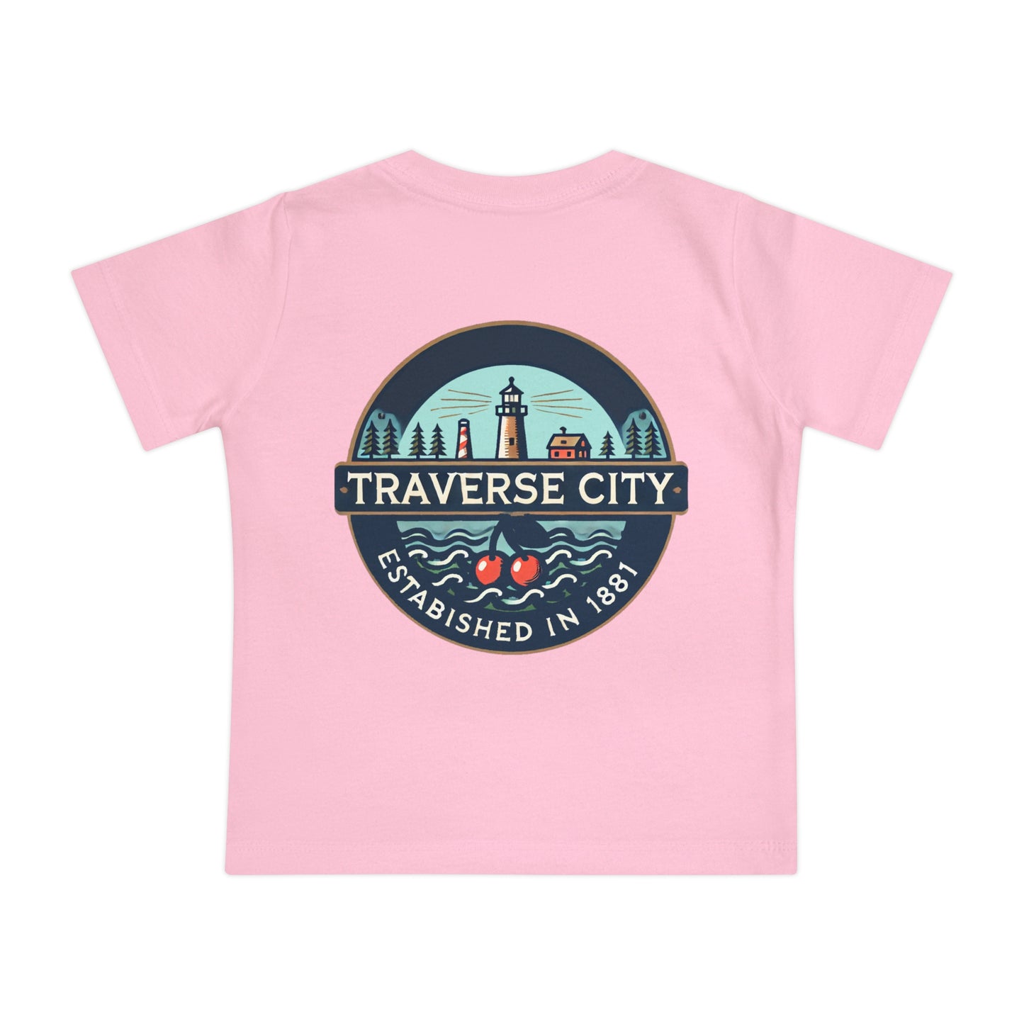Vintage Traverse City Unisex Baby Short Sleeve T-Shirt