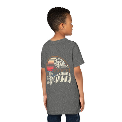 Vibrant Santa Monica Youth Short Sleeve Tee