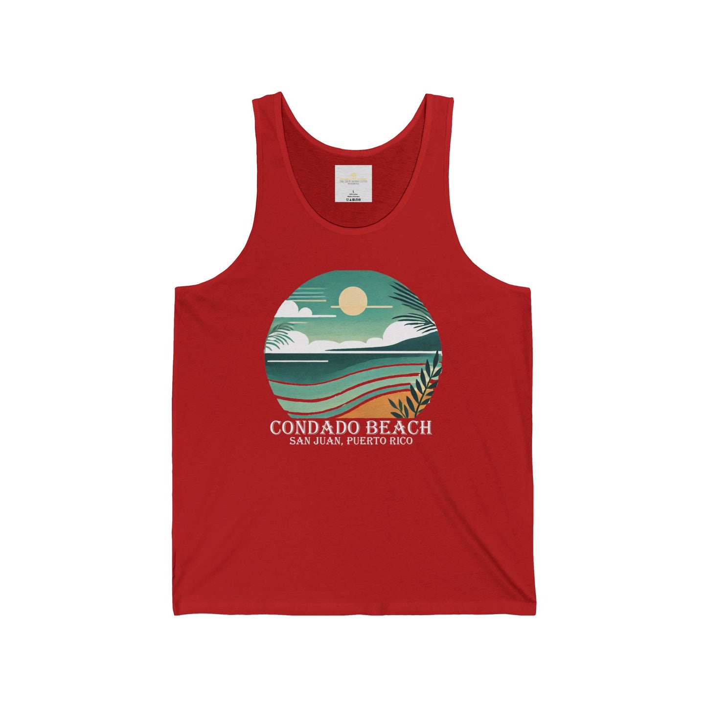 Coastal Vibes Condado Beach Unisex Jersey Tank