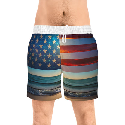 Memorial Men's Mid-Length Swim Shorts