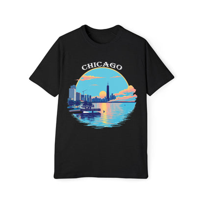 Retro Chicago Men's Raglan T-Shirt