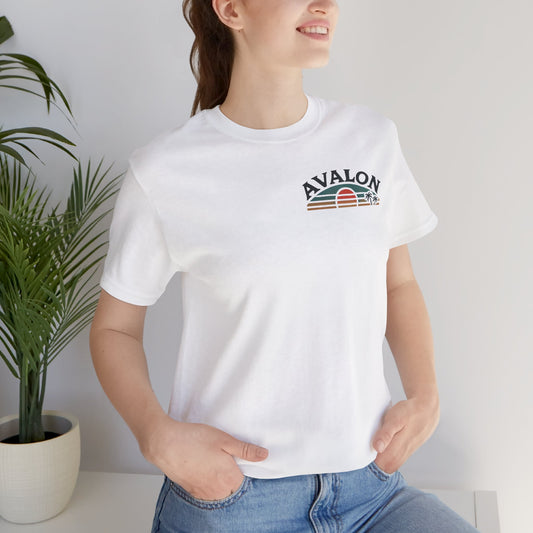 Retro Avalon Sunset Unisex Jersey Tee