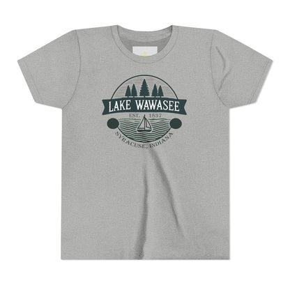 Vintage Lake Wawasee Unisex Youth Short Sleeve Tee