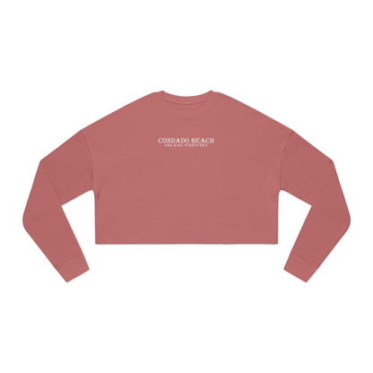 Coastal Vibes Condado Beach Women's Cropped Sweatshirt