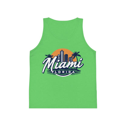 Retro Miami Unisex Kids Jersey Tank Top