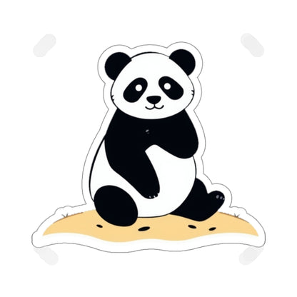 Beach Panda Kiss-Cut Sticker