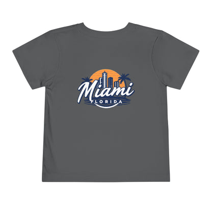 Retro Miami Unisex Toddler Short Sleeve Tee