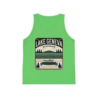 Vintage Lake Geneva Unisex Kids Jersey Tank Top