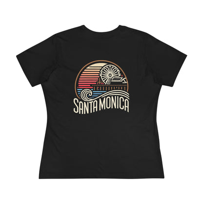 Vibrant Santa Monica Women's Cotton Tee