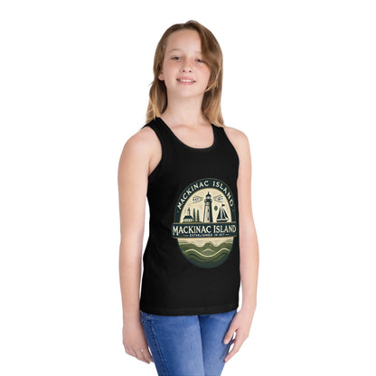 Vintage Mackinac Island Unisex Kids Jersey Tank Top