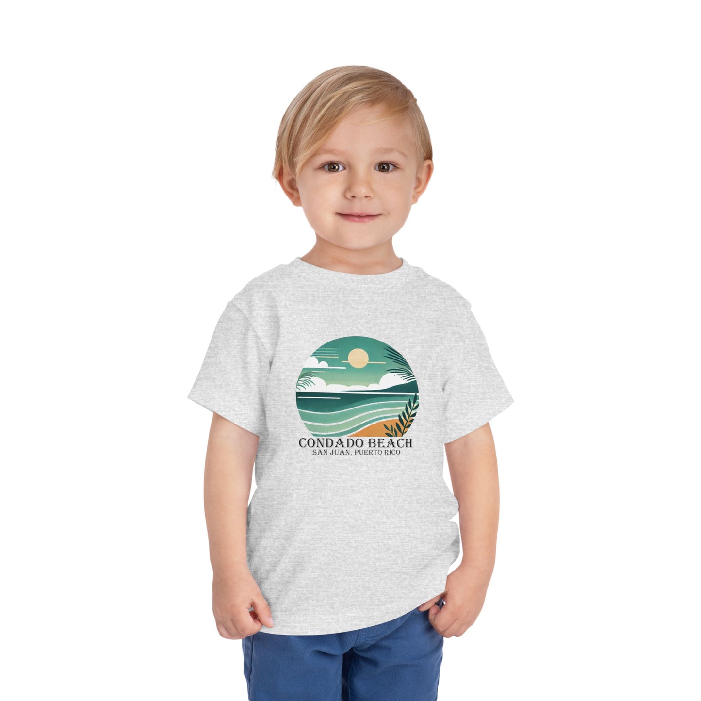 Coastal Vibes Condado Beach Unisex Toddler Short Sleeve Tee