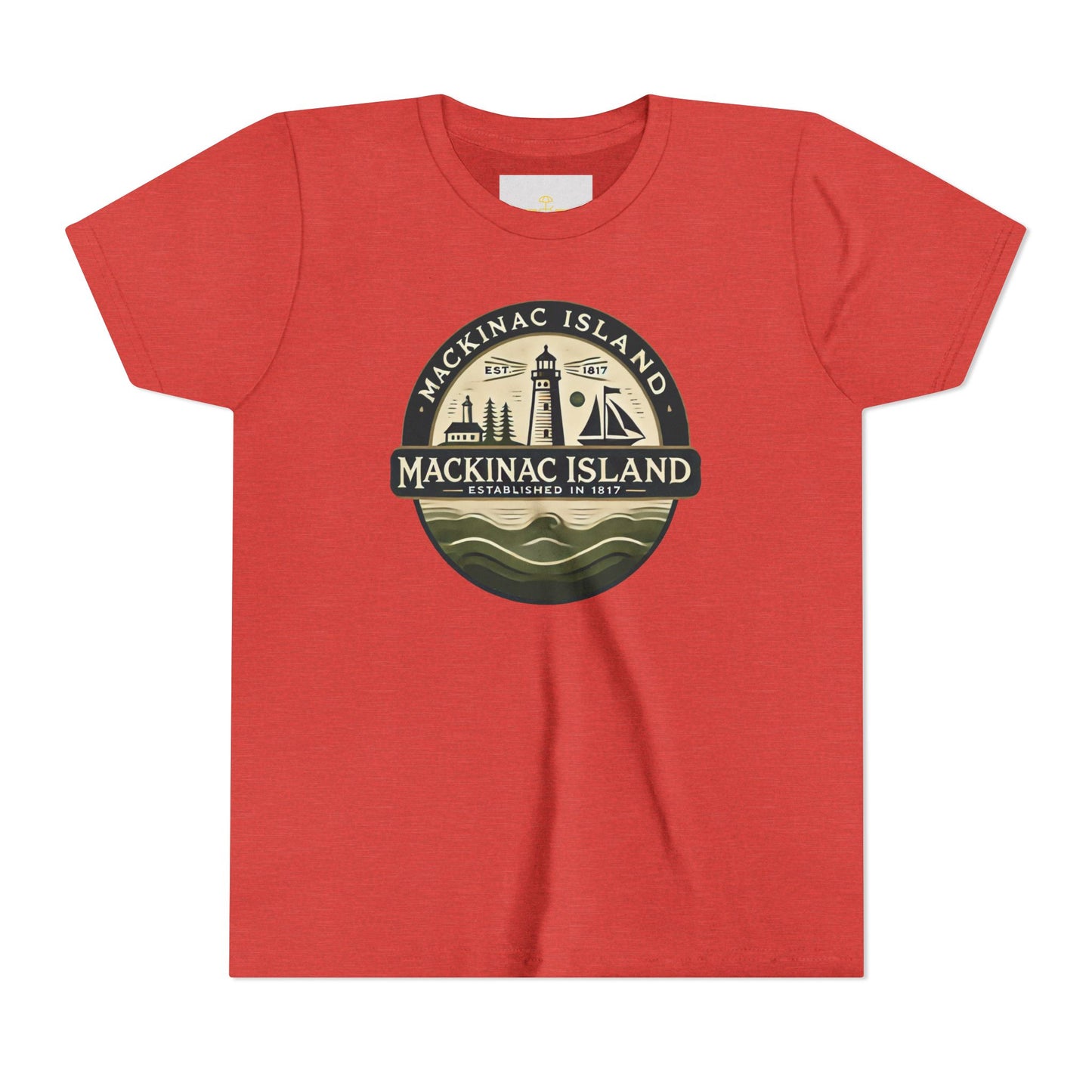 Vintage Mackinac Island Unisex Youth Short Sleeve Tee