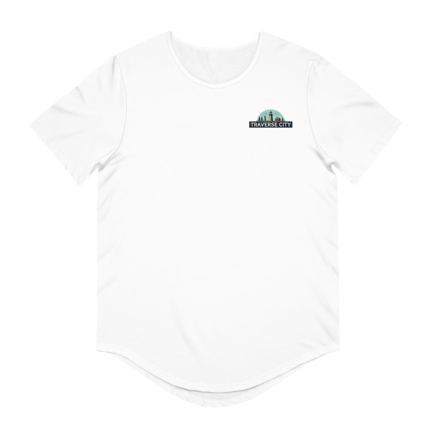 Vintage Traverse City Men's Jersey Curved Hem Tee