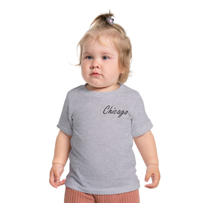 Elegant Chicago Skyline Unisex Baby Short Sleeve T-Shirt
