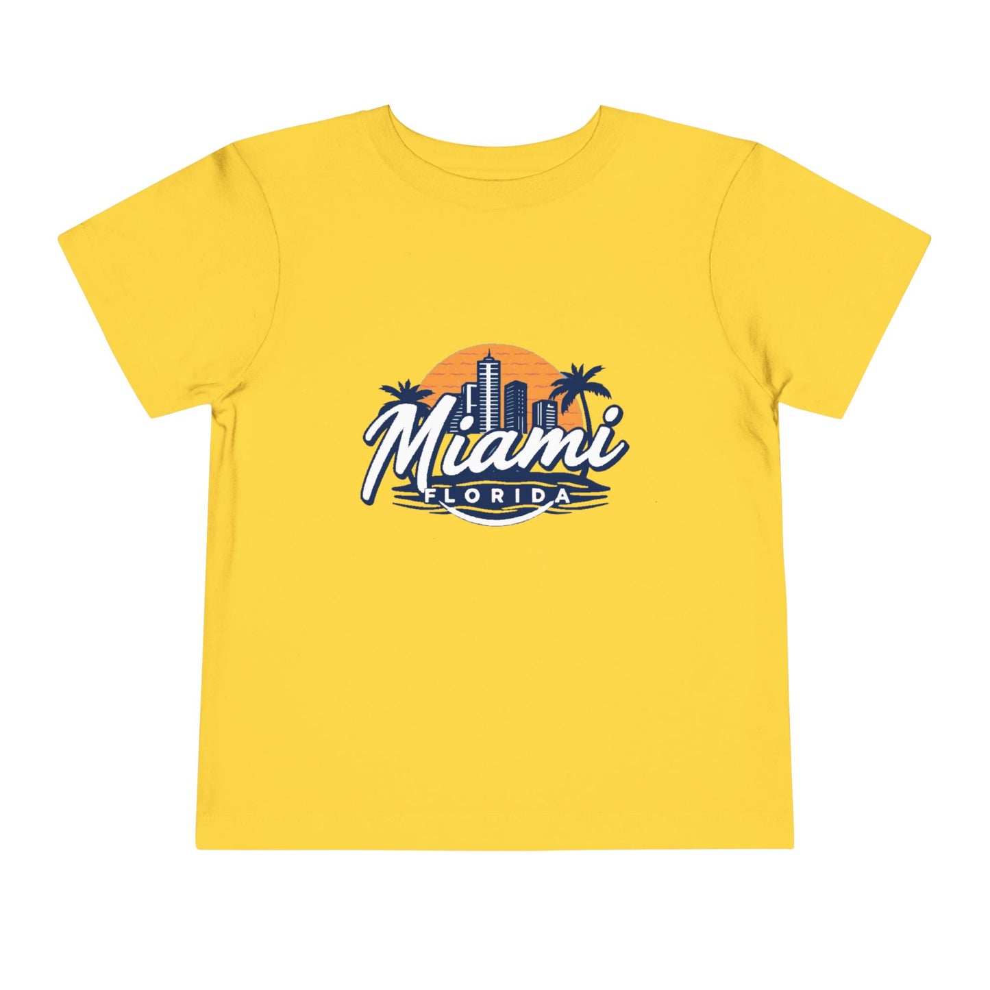 Retro Miami Unisex Toddler Short Sleeve Tee