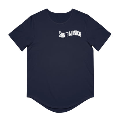 Vibrant Santa Monica Men's Jersey Curved Hem Tee