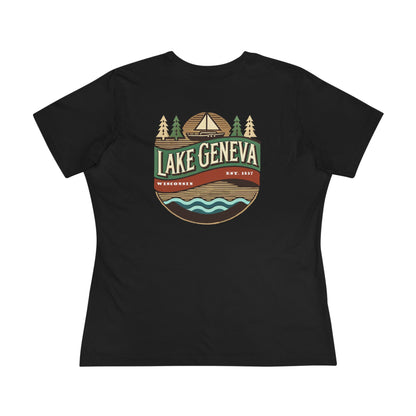 Retro Lake Geneva Women's Cotton Tee