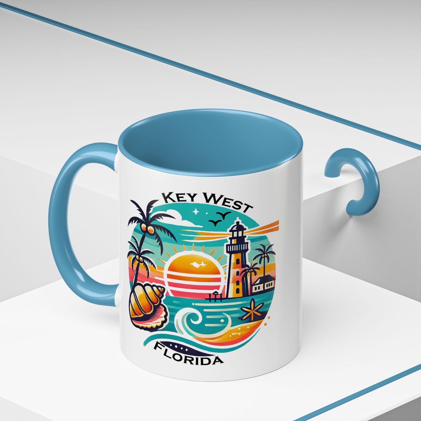 Vibrant Key West Accent Coffee Mug