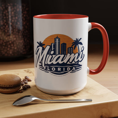 Retro Miami Accent Coffee Mug