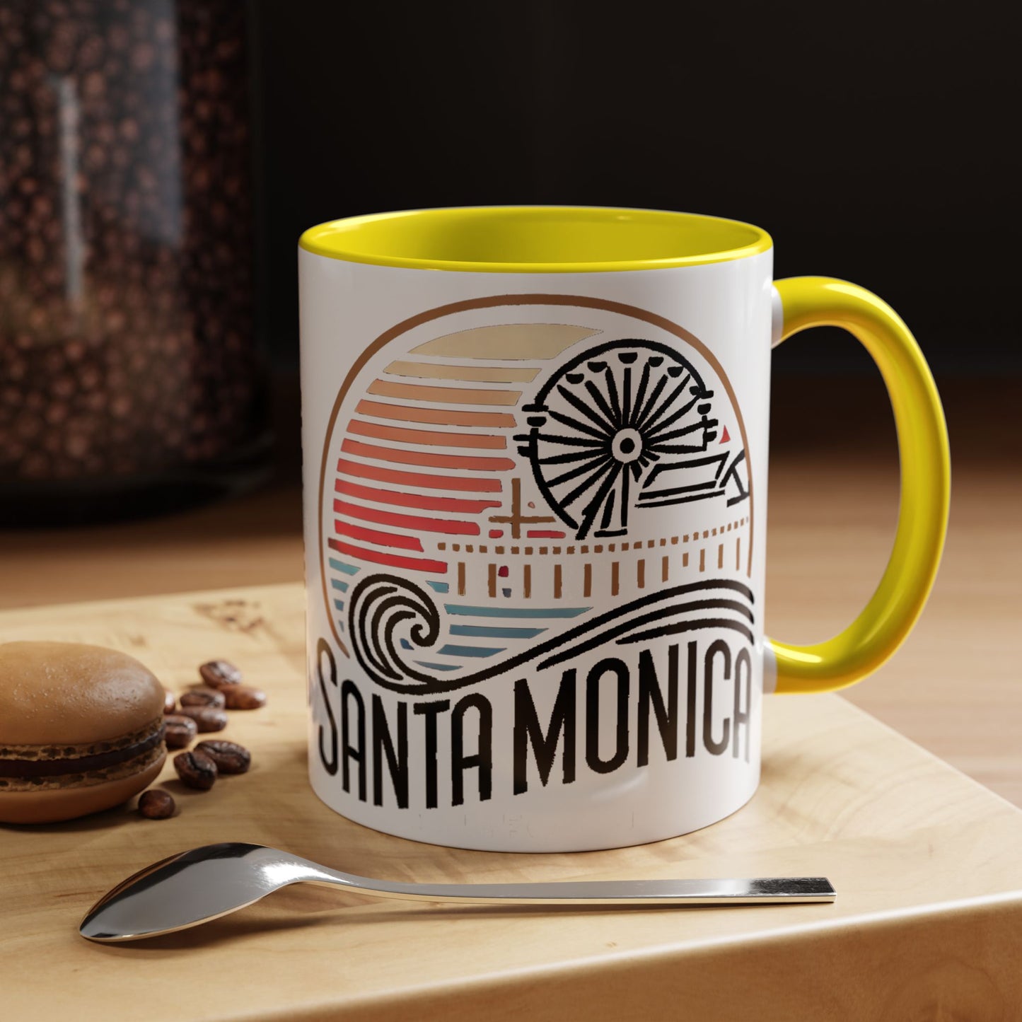Vibrant Santa Monica Accent Coffee Mug