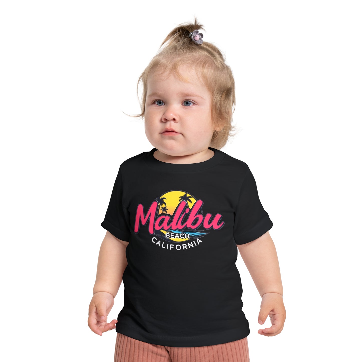 Retro Malibu Unisex Baby Short Sleeve T-Shirt