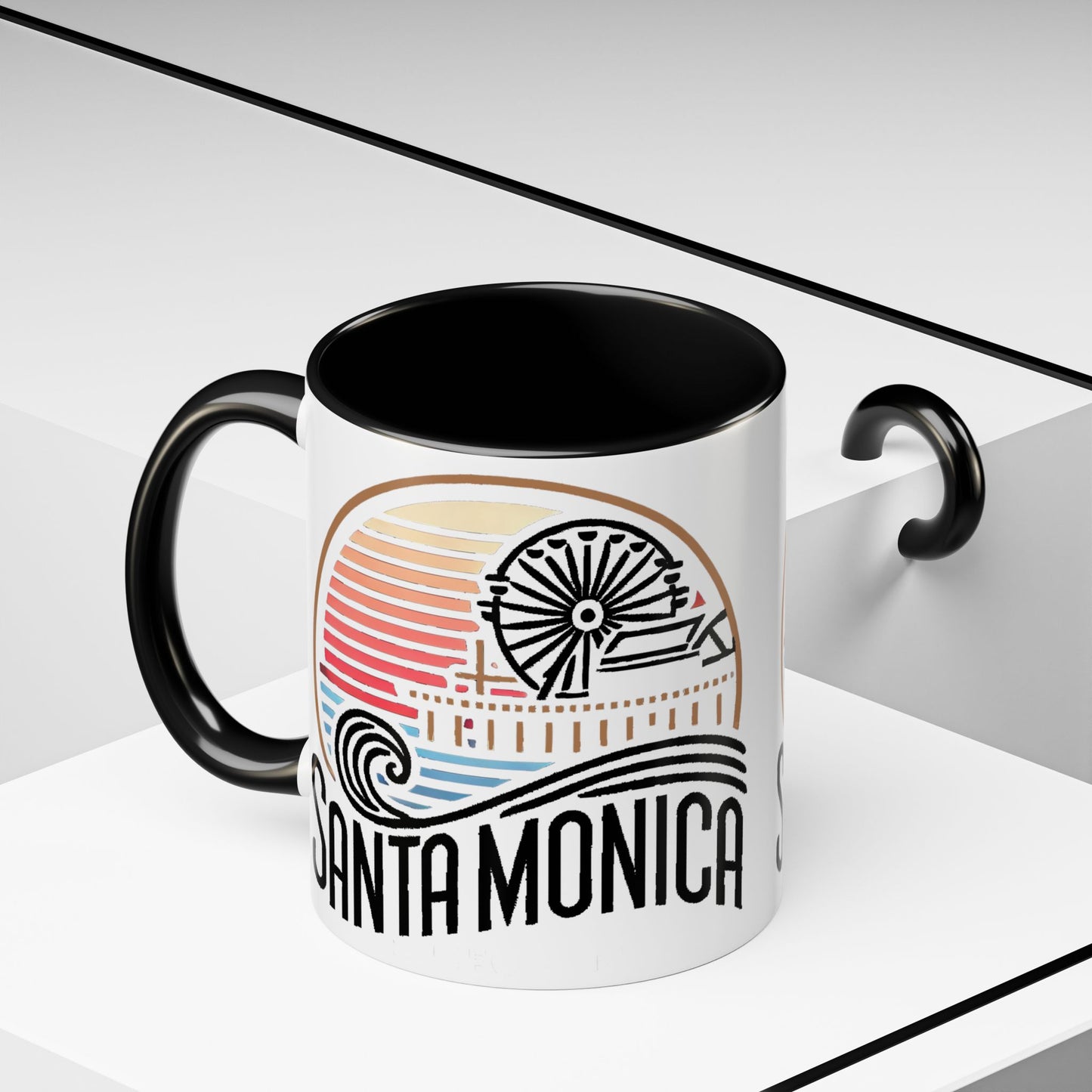 Vibrant Santa Monica Accent Coffee Mug