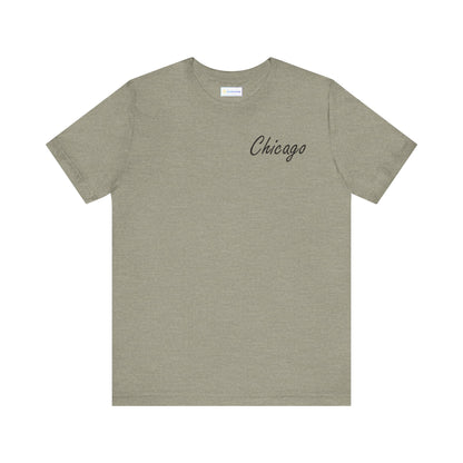 Elegant Chicago Skyline Unisex Jersey Short Sleeve Tee
