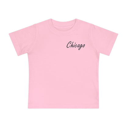 Elegant Chicago Skyline Unisex Baby Short Sleeve T-Shirt