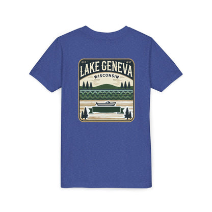Vintage Lake Geneva Unisex Youth Short Sleeve Tee