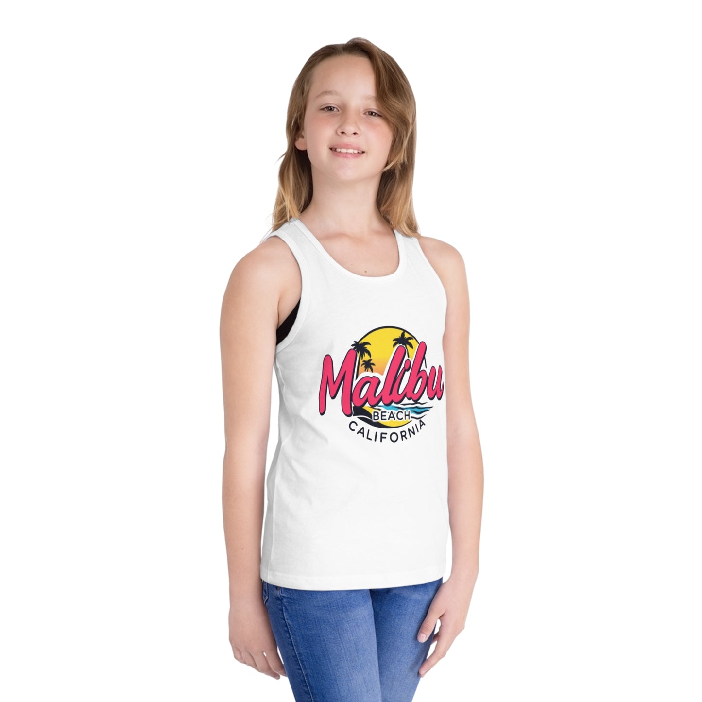 Retro Malibu Unisex Kids Jersey Tank Top