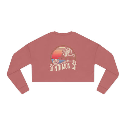 Vibrant Santa Monica Women's Cropped Sweatshirt